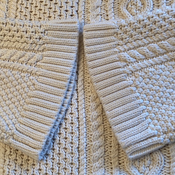 J. Crew Cream Cable-Knit Crewneck Sweater - Picture 6 of 10